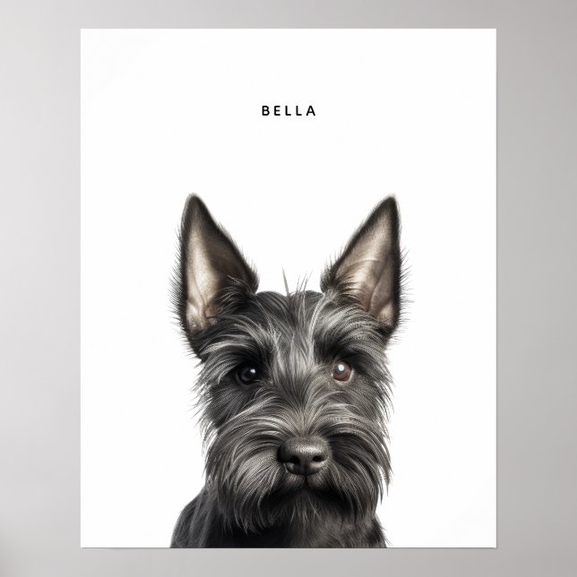 Scottish Terrier Personlig Print Poster (Framsidan)