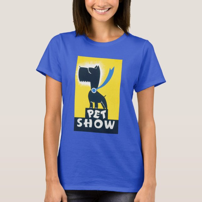 Scottish Terrier Pet Show Pop-Art T Shirt (Framsida)