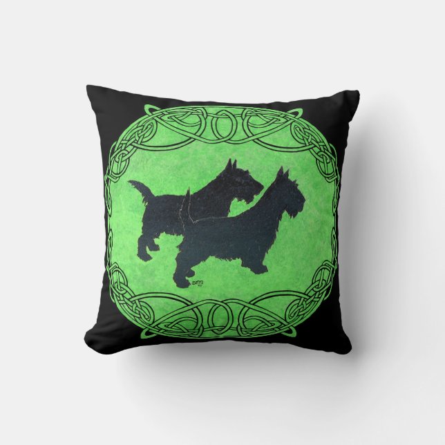 Scottish Terrier Pillow Kudde (Framsida)