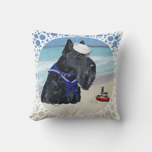 Scottish Terrier Pillow Kudde (Framsida)