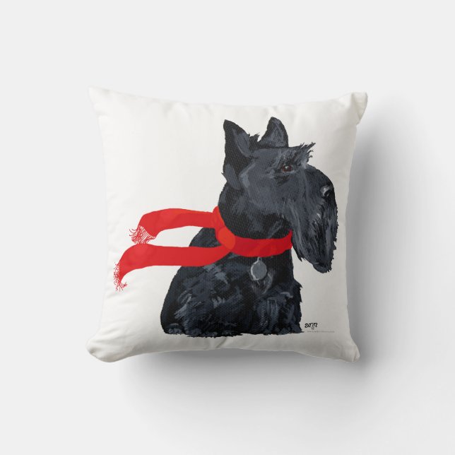 Scottish Terrier Pillow Kudde (Framsida)