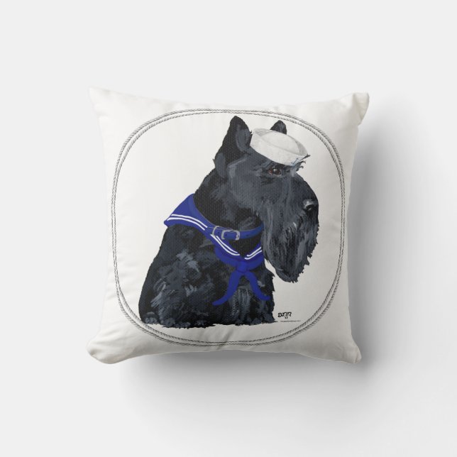 Scottish Terrier Pillow Kudde (Framsida)