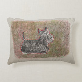 Scottish Terrier Pillow Prydnadskudde