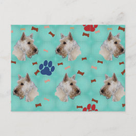 Scottish Terrier Porträtt Vykort