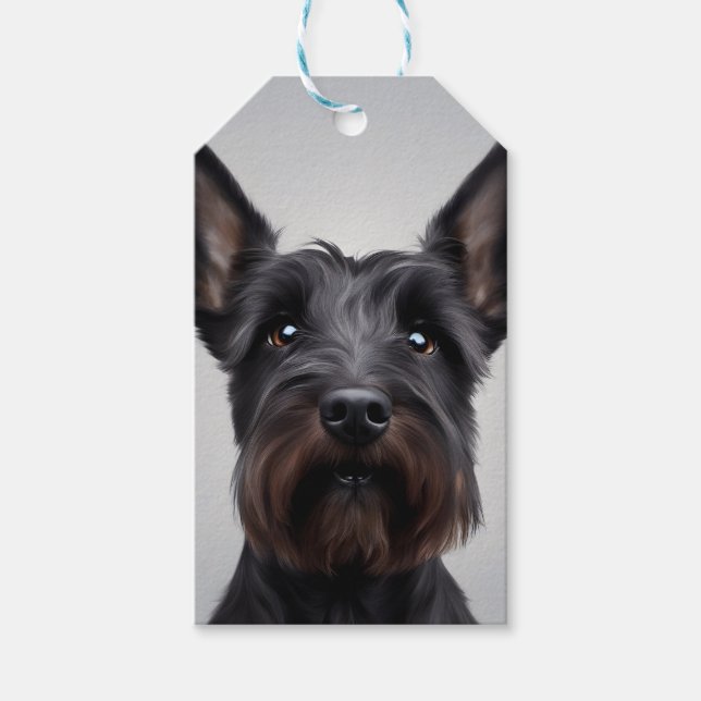 Scottish Terrier Presentetikett (Framsidan)