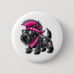 Scottish Terrier Punk Music Knapp