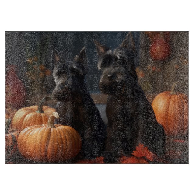 Scottish Terrier Puppy Autumn Delight Pumpkin (Framsidan)