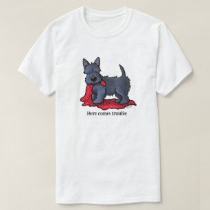 Scottish Terrier Puppy Trouble T Shirt