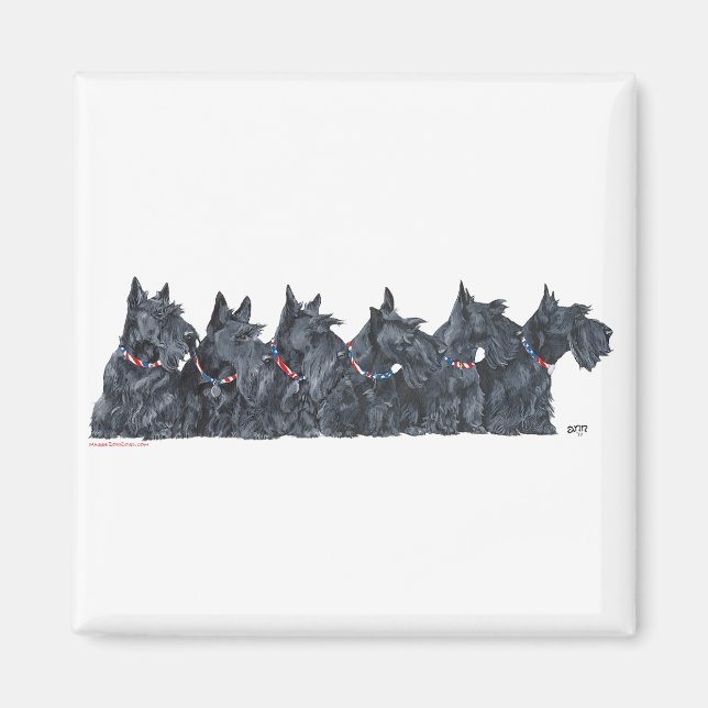 Scottish Terrier-samling Magnet (Framsidan)