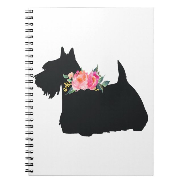 Scottish Terrier Scottie Hund Anteckningsbok (Framsidan)