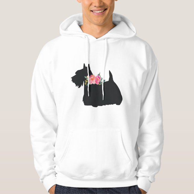 Scottish Terrier Scottie Hund Hoodie (Framsida)