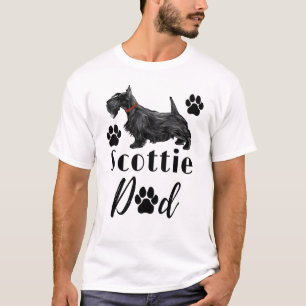 Scottish Terrier Scottie Hund Pappa T Shirt