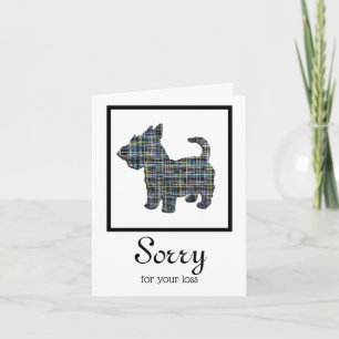 Scottish Terrier/Scottie Hund Pet Sympathy Card Kort