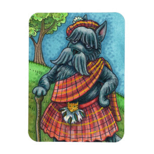 SCOTTISH TERRIER, SCOTTIE HUND PRIDE Kilt Sporran Magnet