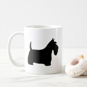 Scottish Terrier Scottie Hundar Silhouettes Kaffemugg