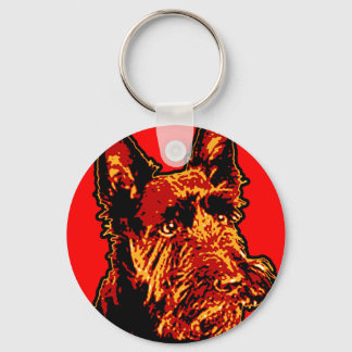 Scottish Terrier (Scottie) Keychain Nyckelring