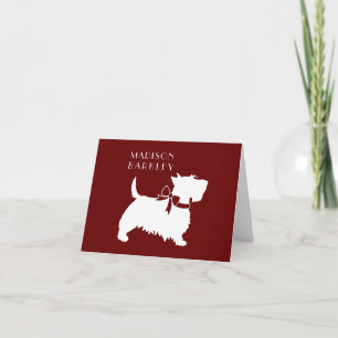 Scottish Terrier Scotty Hund Puppy Scottie Note Ca Anteckningskort