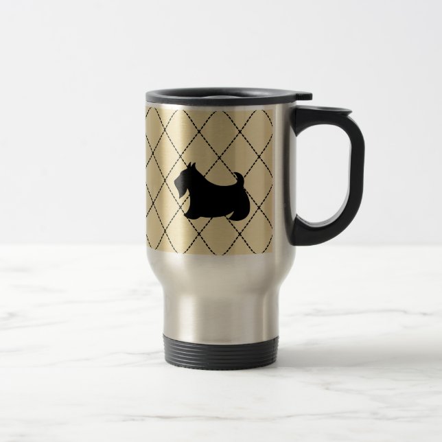 Scottish Terrier Scotty Hund Travel Coffee Mug Resemugg (Höger)