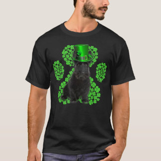 Scottish Terrier Shamrock Paw Clovers St Patrick's T Shirt