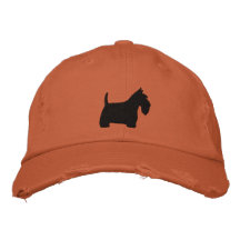 Scottish Terrier Silhouette med text