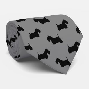Scottish Terrier Silhouettes Mönster Scottie Hund Slips