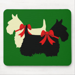 Scottish Terrier/skräckers silhouette, Island gr Musmatta