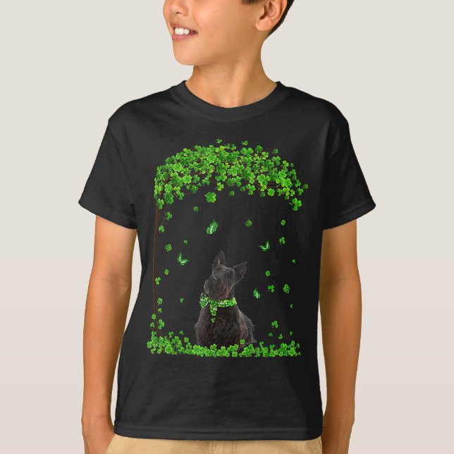 Scottish Terrier St patricks day Älskare Irish Sha T Shirt (Framsida)