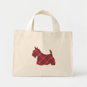 Scottish Terrier Stewart-ruta Mini Tygkasse