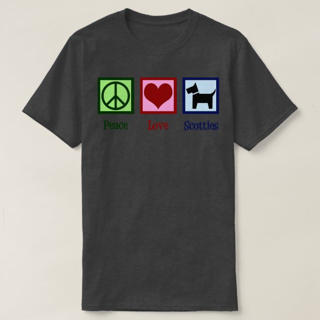 Scottish Terrier T Shirt (Design framsida)
