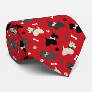Scottish Terrier Tass och Bones Red Slips