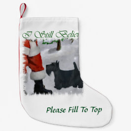 Scottish Terrier Tro jul Liten Julstrumpa