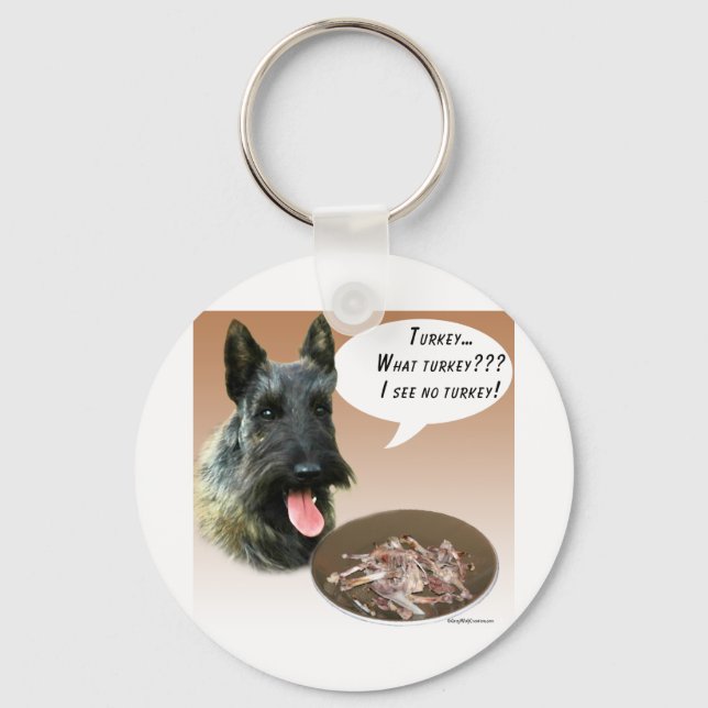 Scottish Terrier Turkiet Nyckelring (Framsida)