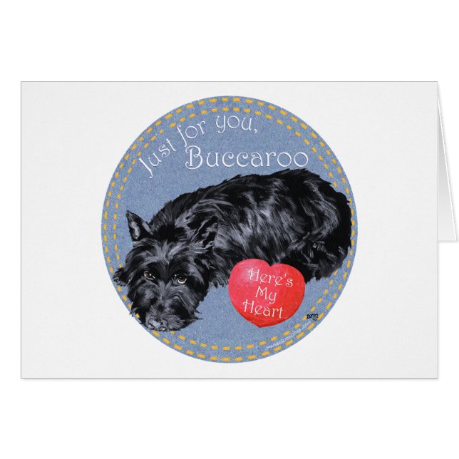 Scottish Terrier Valentine Hälsningskort (Framsidan Horizontal)