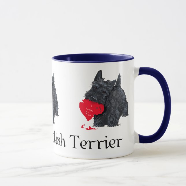 Scottish Terrier Valentine Mugg (Höger)