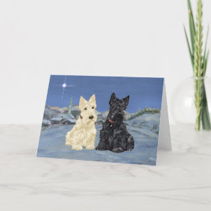 Scottish Terrier Välkomstkort Helgkort