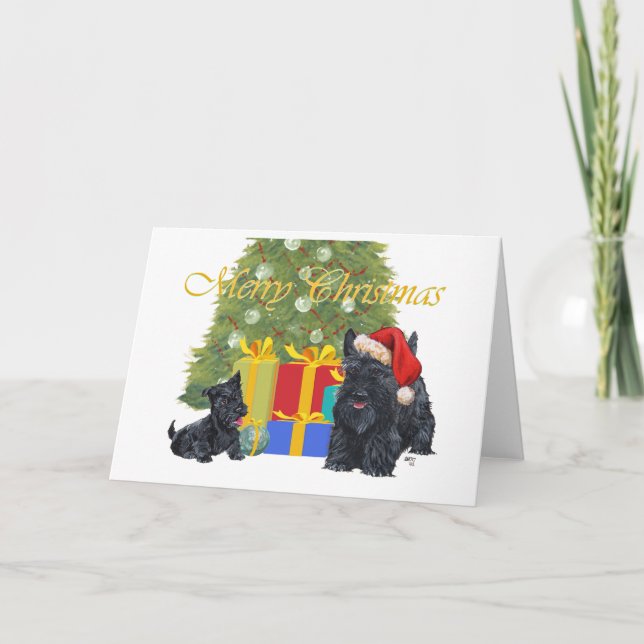 Scottish Terrier Välkomstkort Kort (Framsida)