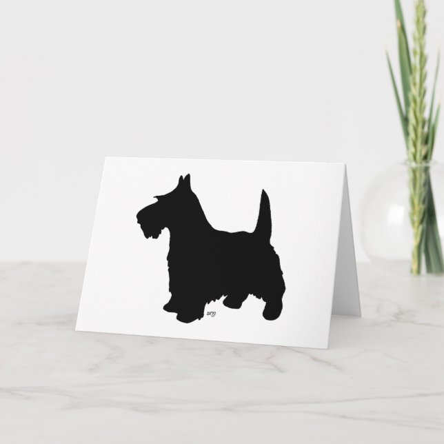 Scottish Terrier Välkomstkort Kort (Framsida)