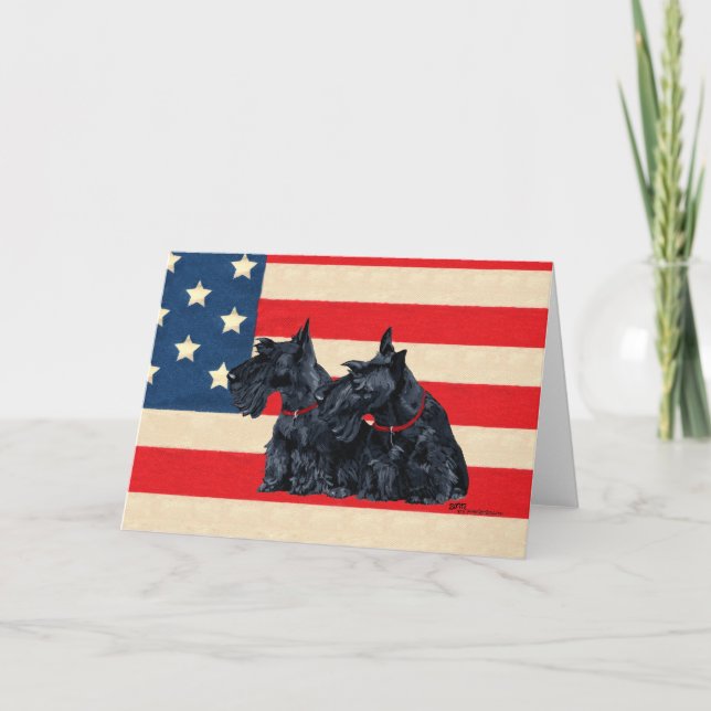 Scottish Terrier Välkomstkort Kort (Framsida)