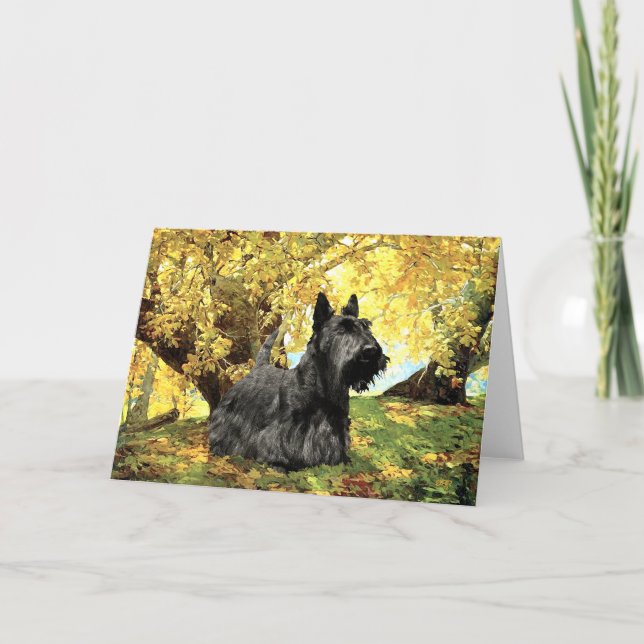 Scottish Terrier Välkomstkort Kort (Framsida)