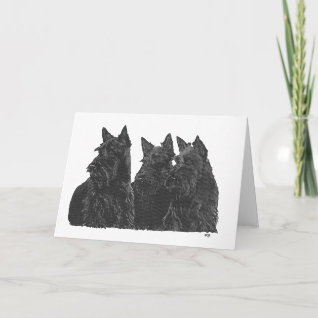 Scottish Terrier Välkomstkort Kort (Framsida)