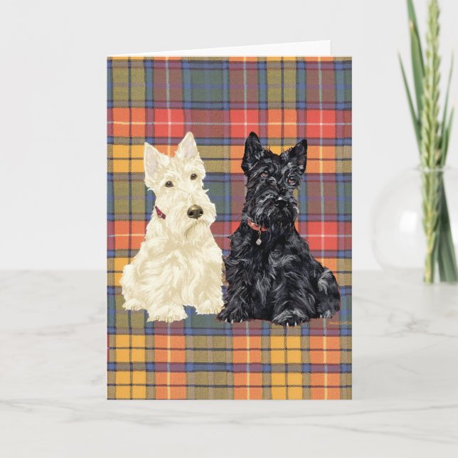 Scottish Terrier Välkomstkort Kort (Framsida)