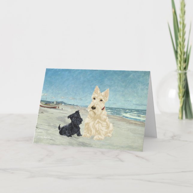 Scottish Terrier Välkomstkort Kort (Framsida)