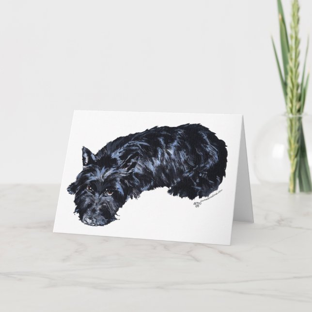 Scottish Terrier Välkomstkort Kort (Framsida)