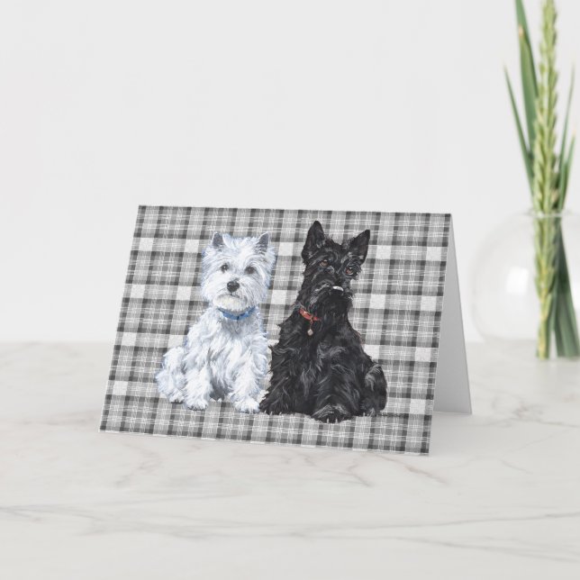Scottish Terrier Välkomstkort Kort (Framsida)