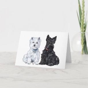 Scottish Terrier Välkomstkort Kort