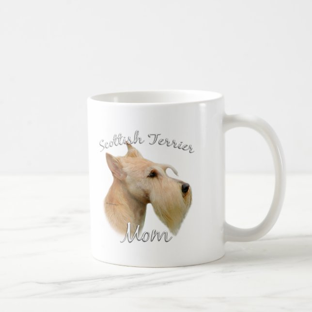 Scottish Terrier (vättad) Mamma 2 Kaffemugg (Höger)