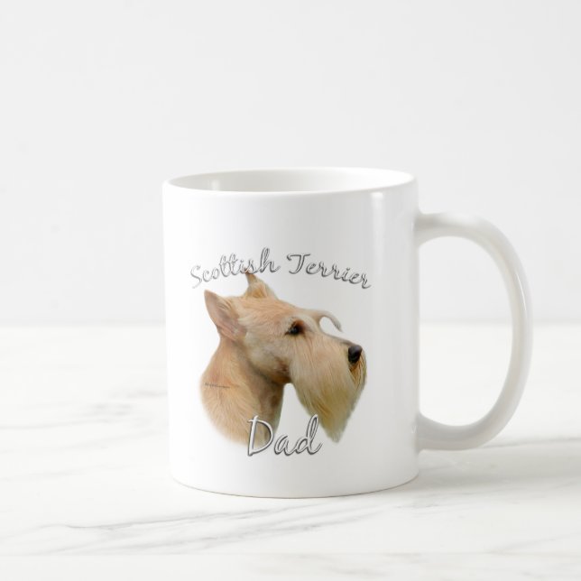 Scottish Terrier (vättad) Pappa 2 Kaffemugg (Höger)