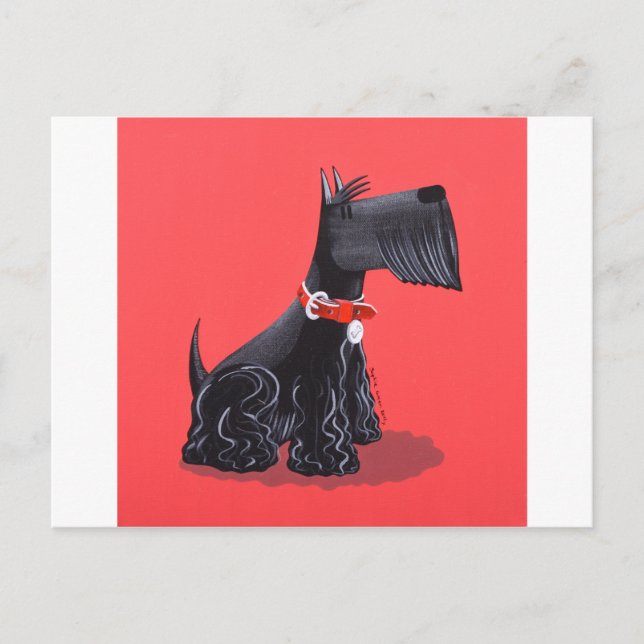Scottish Terrier Vykort (Framsida)