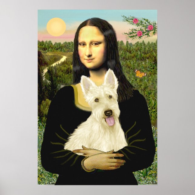Scottish Terrier (W5) - MonaLisa Poster (Framsidan)
