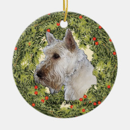 Scottish Terrier Wandan Julgransprydnad Keramik
